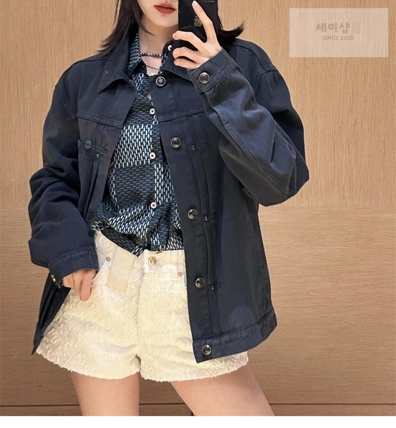 Louis Vuitton 루이비통 가먼트 다이드 데님 타입 II 트러커 재킷 사하라 선 의류 4번 이미지