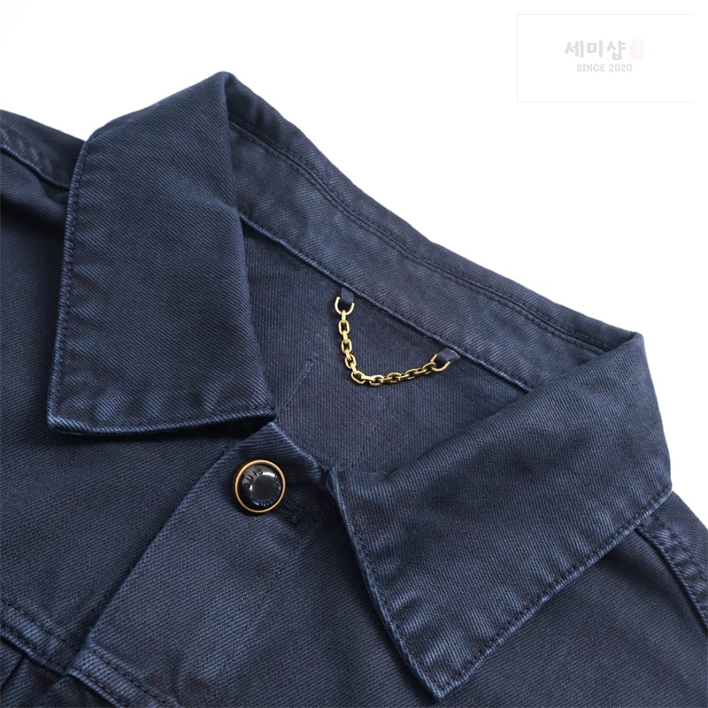Louis Vuitton 루이비통 가먼트 다이드 데님 타입 II 트러커 재킷 다크 네이비 의류 6번 이미지