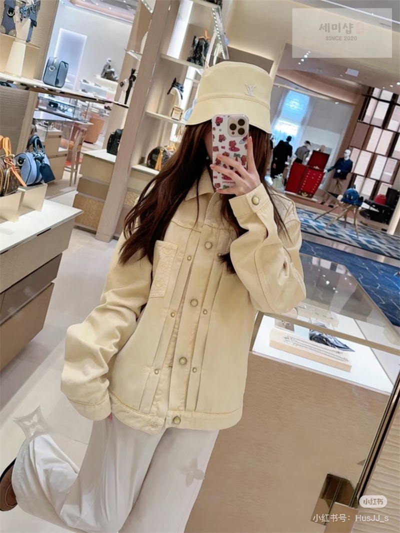 Louis Vuitton 루이비통 가먼트 다이드 데님 타입 II 트러커 재킷 사하라 선 의류 2번 이미지