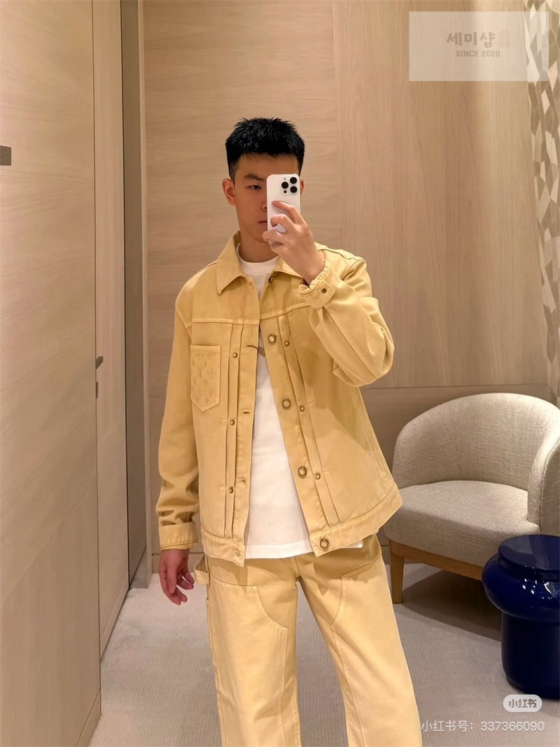 Louis Vuitton 루이비통 가먼트 다이드 데님 타입 II 트러커 재킷 사하라 선 의류 3번 이미지