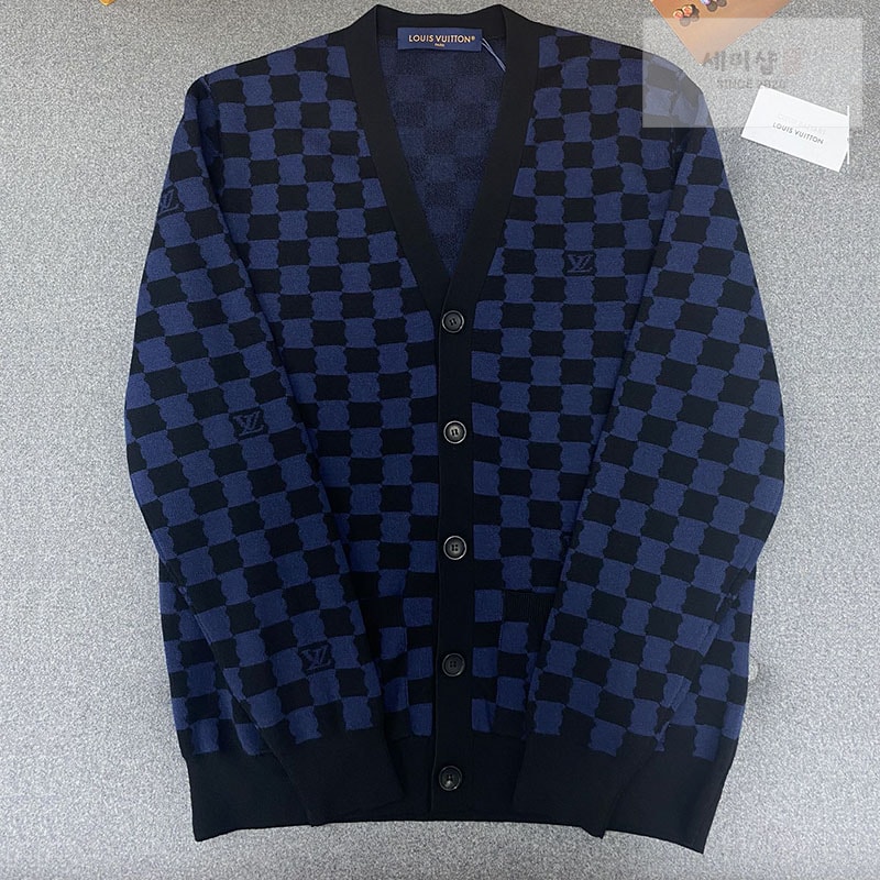 Louis Vuitton 루이비통 다미에 울 V넥 가디건 의류 23번 이미지