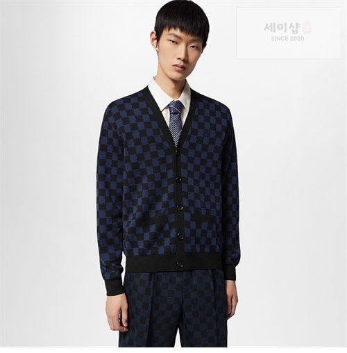 Louis Vuitton 루이비통 다미에 울 V넥 가디건 의류 2번 이미지
