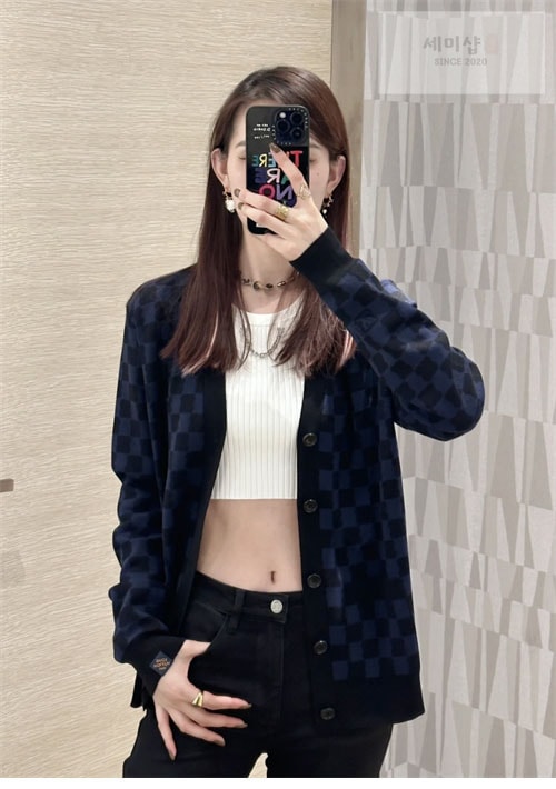 Louis Vuitton 루이비통 다미에 울 V넥 가디건 의류 18번 이미지