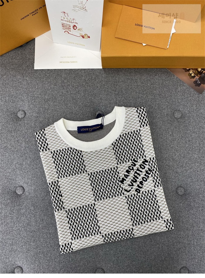 Louis Vuitton 루이비통 다미에 자카드 MLVD 반팔 티셔츠 의류 3번 이미지