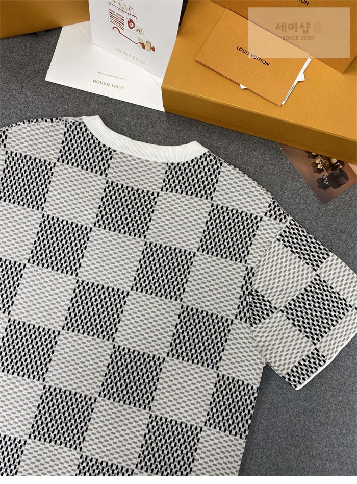 Louis Vuitton 루이비통 다미에 자카드 MLVD 반팔 티셔츠 의류 20번 이미지