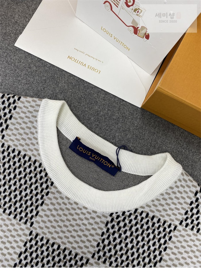 Louis Vuitton 루이비통 다미에 자카드 MLVD 반팔 티셔츠 의류 10번 이미지
