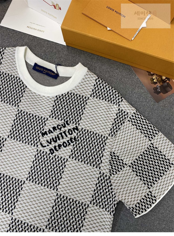 Louis Vuitton 루이비통 다미에 자카드 MLVD 반팔 티셔츠 의류 11번 이미지