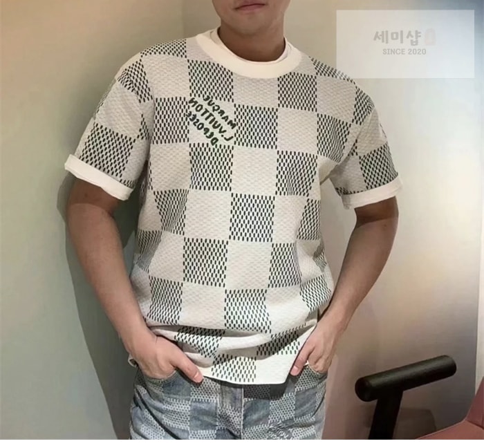 Louis Vuitton 루이비통 다미에 자카드 MLVD 반팔 티셔츠 의류 3번 이미지