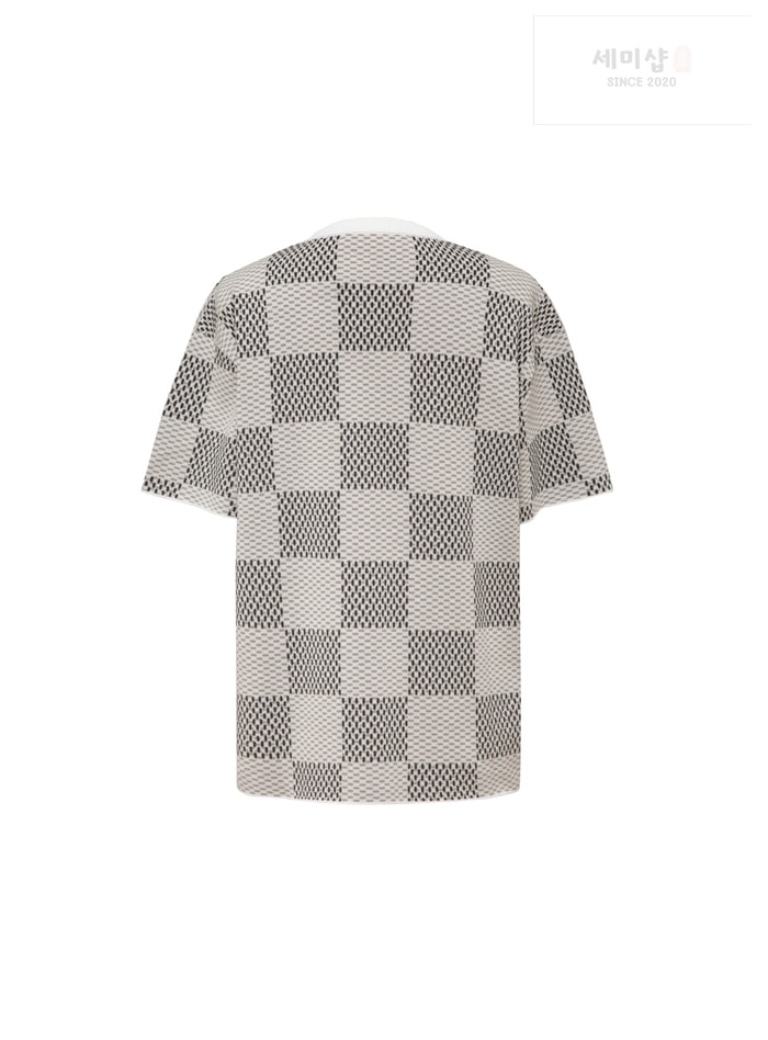 Louis Vuitton 루이비통 다미에 자카드 MLVD 반팔 티셔츠 의류 5번 이미지