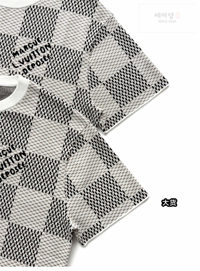 Louis Vuitton 루이비통 다미에 자카드 MLVD 반팔 티셔츠 의류 8번 이미지