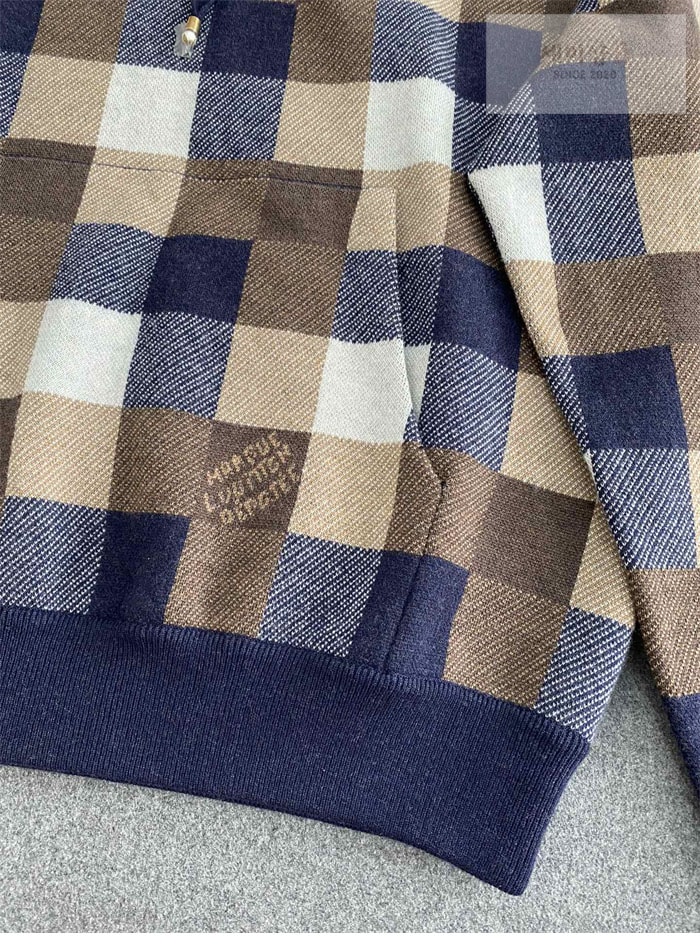 Louis Vuitton 루이비통 다미에 캐시미어 앤 울 블렌드 후디 의류 16번 이미지
