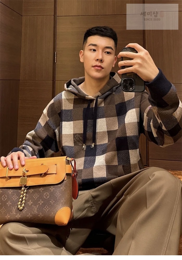 Louis Vuitton 루이비통 다미에 캐시미어 앤 울 블렌드 후디 의류 19번 이미지