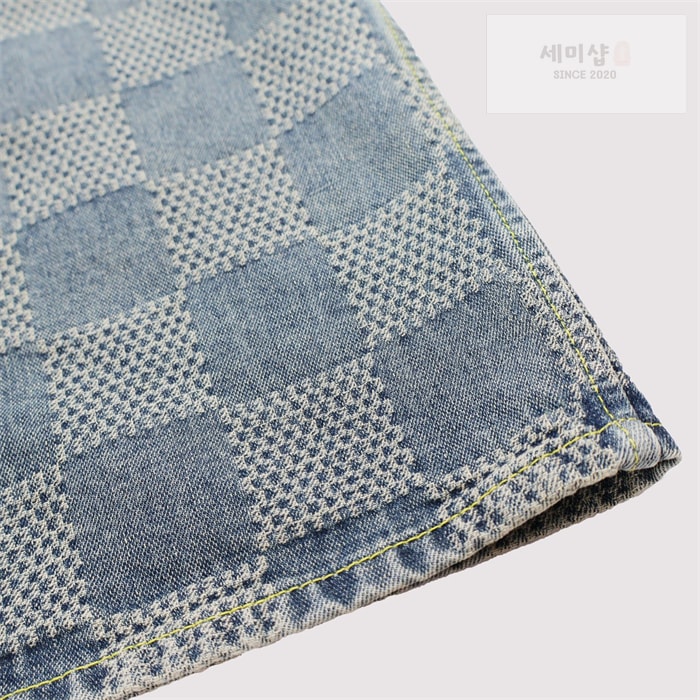 Louis Vuitton 루이비통 다미에 3D 라이트 데님 반팔 셔츠 의류 5번 이미지
