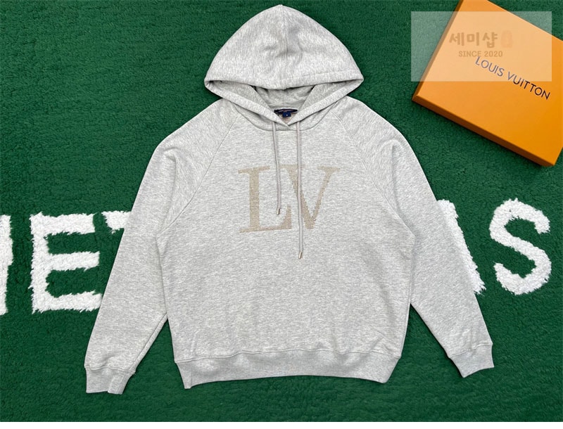 Louis Vuitton 루이비통 라인스톤 LV 후디 의류 4번 이미지