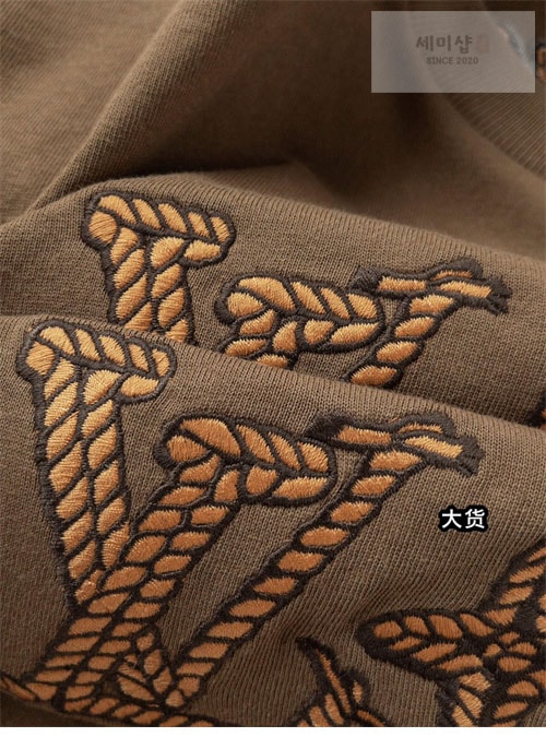 Louis Vuitton 루이비통 러버 LV 로프 로고 시그니처 코튼 티셔츠 의류 13번 이미지
