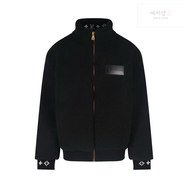 Louis Vuitton 루이비통 레더 패치 플리스 블루종 의류 1번 이미지