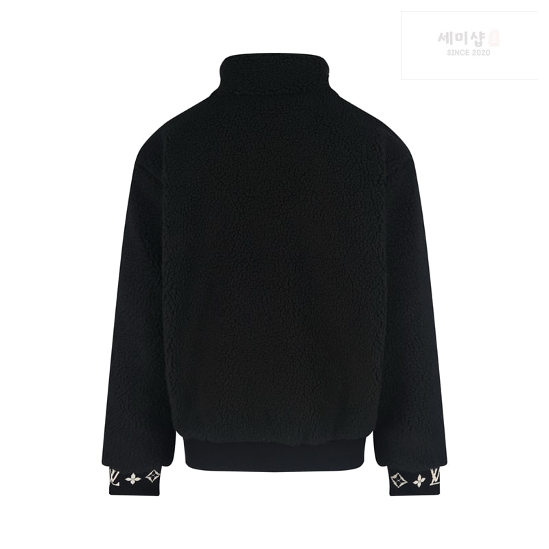 Louis Vuitton 루이비통 레더 패치 플리스 블루종 의류 3번 이미지