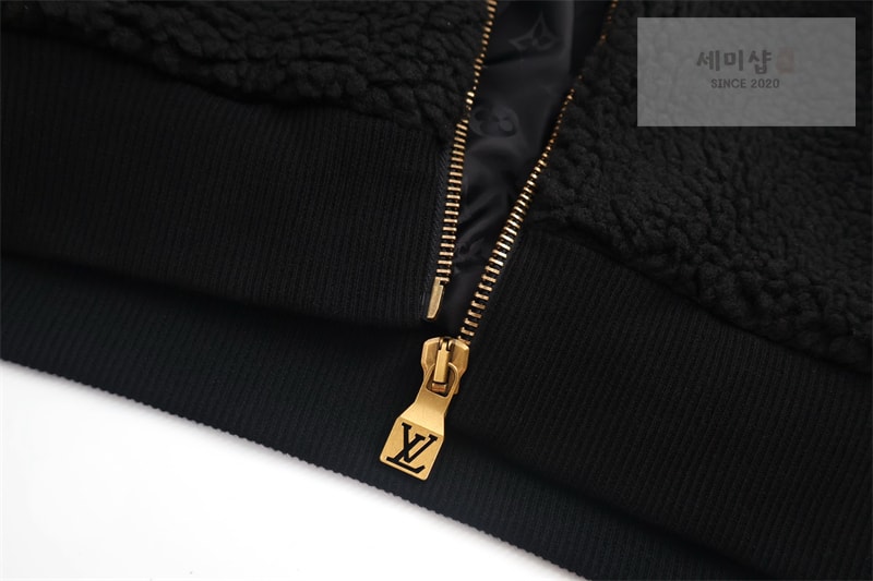 Louis Vuitton 루이비통 레더 패치 플리스 블루종 의류 5번 이미지