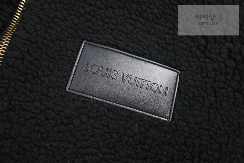 Louis Vuitton 루이비통 레더 패치 플리스 블루종 의류 6번 이미지
