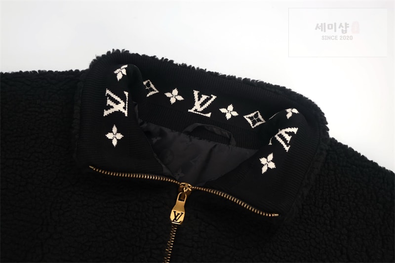 Louis Vuitton 루이비통 레더 패치 플리스 블루종 의류 9번 이미지