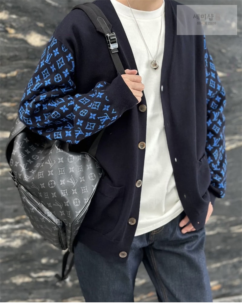 Louis Vuitton 루이비통 모노그램 믹스 캐시미어 V넥 가디건 의류 15번 이미지