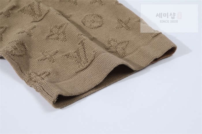 Louis Vuitton 루이비통 모노그램 코튼 크루넥 반팔 티셔츠 브라운 의류 9번 이미지