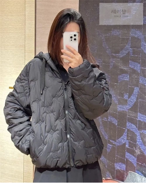 루이비통 루이비통 모노그램 퀼티드 후디 블루종 의류 2번 이미지