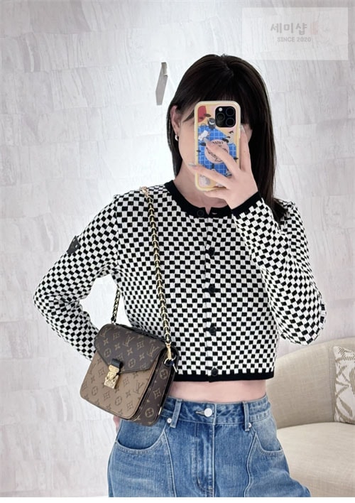 Louis Vuitton 루이비통 미니 다미에 니트 가디건 의류 2번 이미지