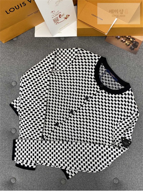 Louis Vuitton 루이비통 미니 다미에 니트 가디건 의류 5번 이미지