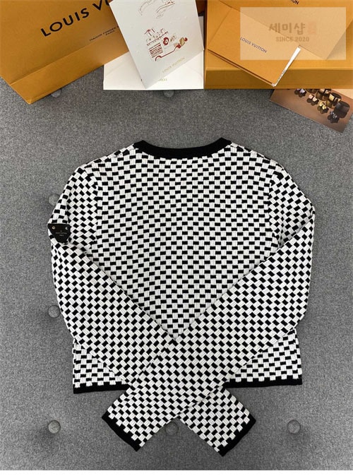Louis Vuitton 루이비통 미니 다미에 니트 가디건 의류 8번 이미지