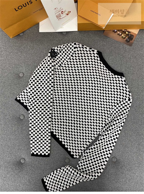Louis Vuitton 루이비통 미니 다미에 니트 가디건 의류 9번 이미지