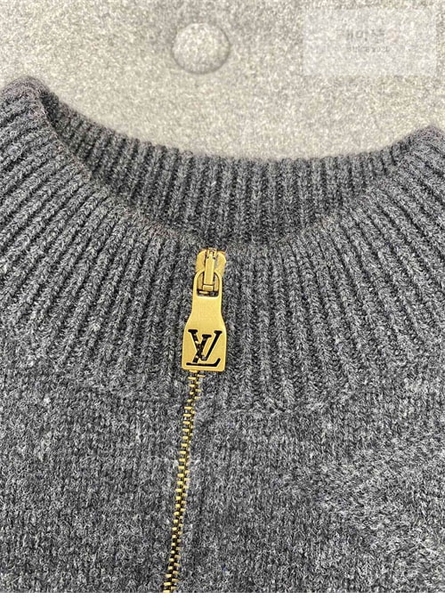 Louis Vuitton 루이비통 빅 모노그램 자카드 울 하프 집업 니트 의류 12번 이미지