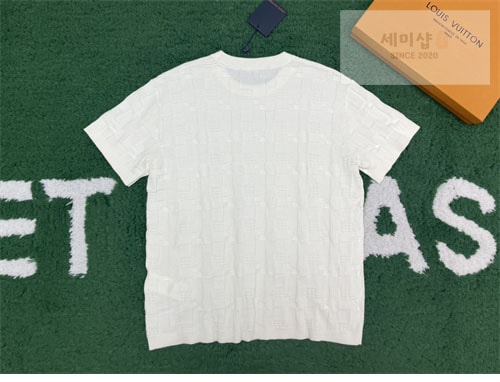 Louis Vuitton 루이비통 아메리카 컵 다미에 자카드 반팔 티셔츠 1AFVRT 의류 2번 이미지