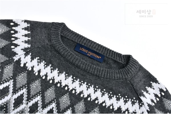 Louis Vuitton 루이비통 엠벨리시드 울 캐시미어 블렌드 풀오버 니트 의류 8번 이미지