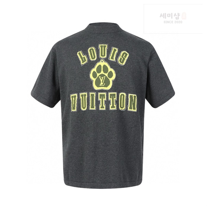 Louis Vuitton 루이비통 엠벨리시드 LV 도그 포 인따르시아 자카드 반팔 티셔츠 의류 3번 이미지