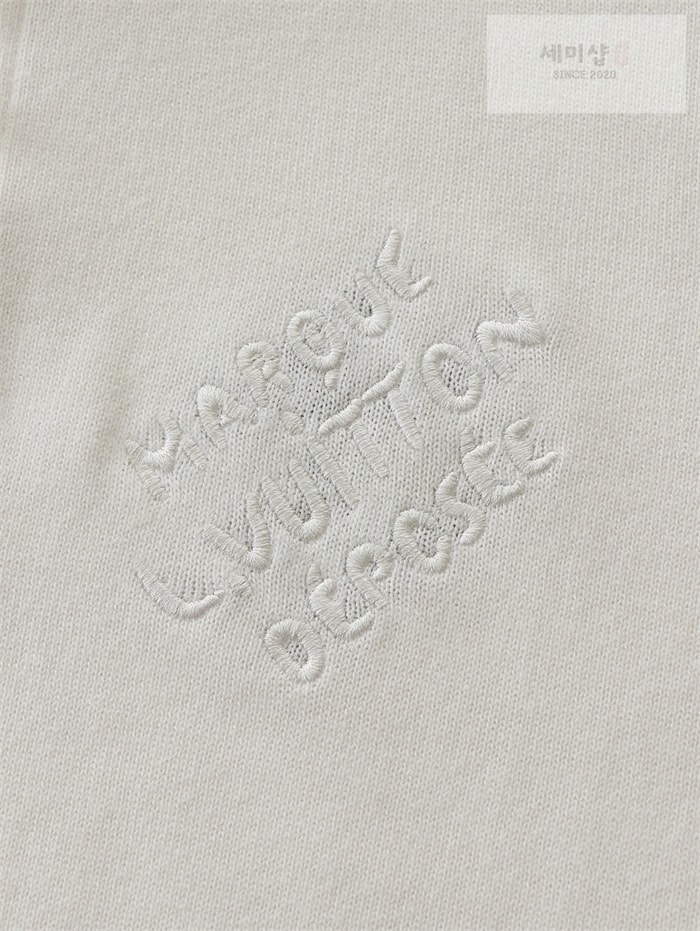 Louis Vuitton 루이비통 엠브로이더드 쇼트 슬리브드 코튼 블렌드 폴로 셔츠 네이비 의류 24번 이미지