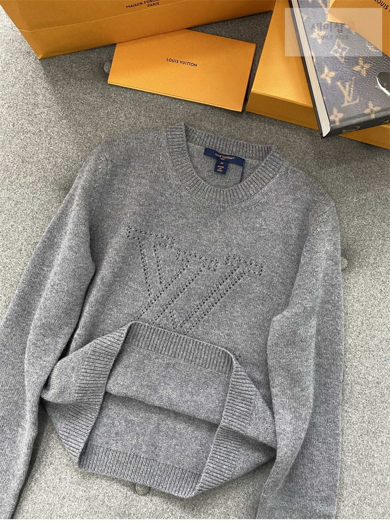 Louis Vuitton 루이비통 엠브로이더드 시그니처 캐시미어 풀오버 니트 의류 19번 이미지