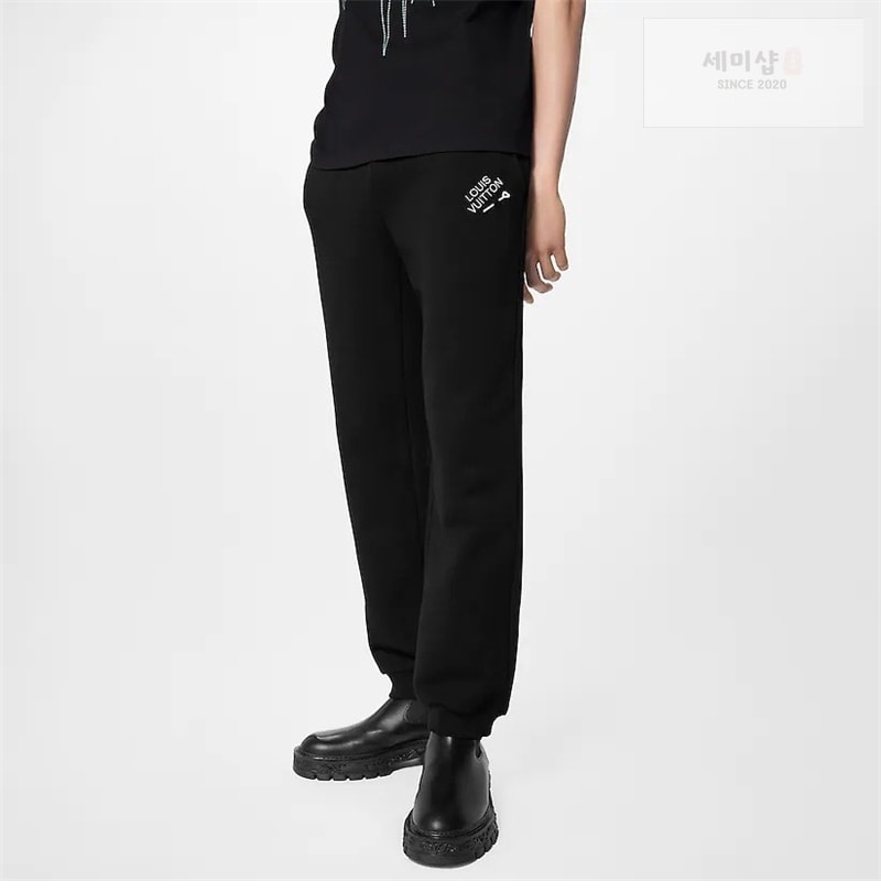 루이비통 루이비통 엠브로이더드 시그니처 코튼 팬츠 의류 11번 이미지
