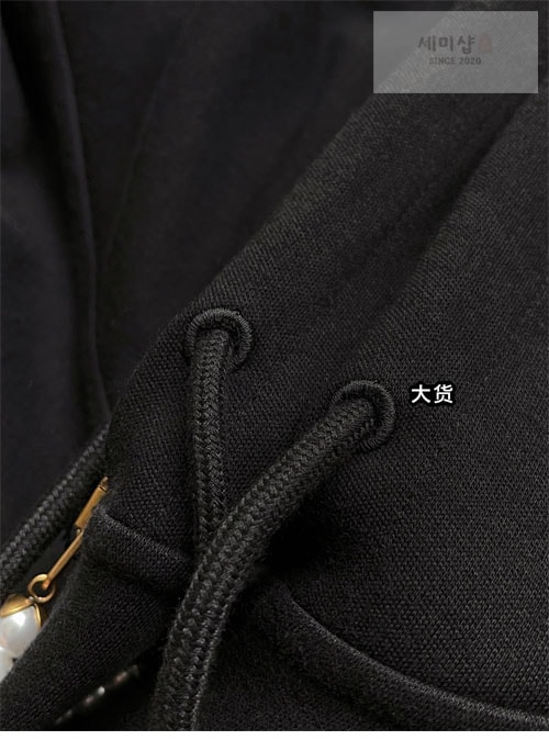 Louis Vuitton 루이비통 엠브로이더드 진주풀러 저지 집업 후드 의류 12번 이미지