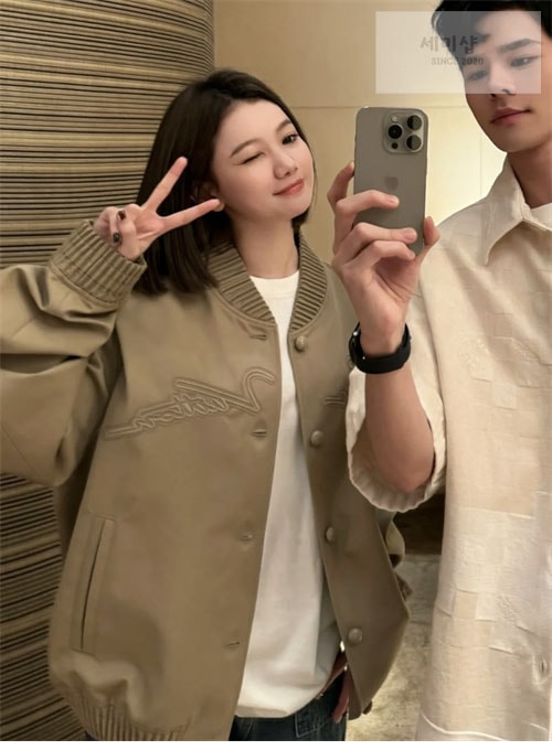 Louis Vuitton 루이비통 엠브로이더드 코튼 블렌드 블루종 보머 의류 13번 이미지