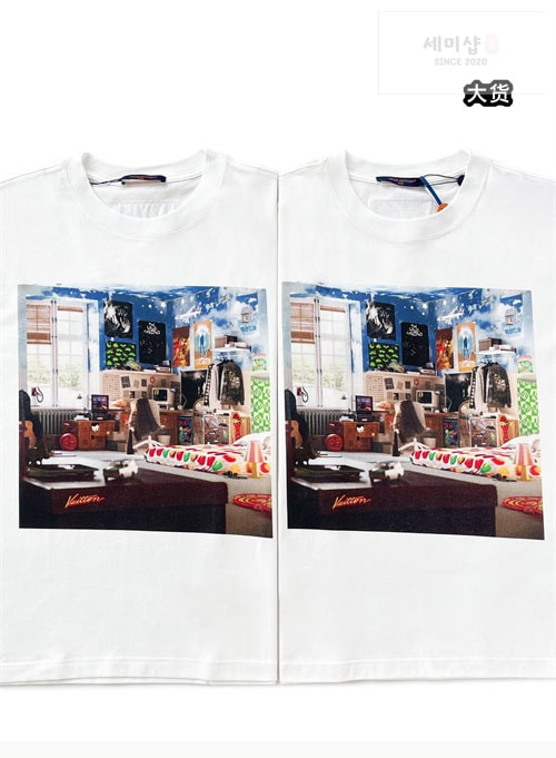 Louis Vuitton 루이비통 23AW LV Teen Bedroom 프린트 반팔 티셔츠 의류 12번 이미지