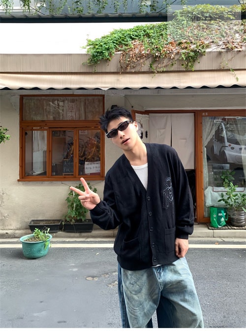 Louis Vuitton 루이비통 23SS 메리노 울 자수 가디건 의류 3번 이미지