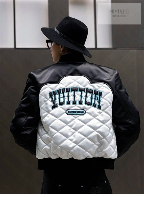Louis Vuitton 루이비통 24FW 바이컬러 새틴 봄버 자켓 1AFWK6 의류 15번 이미지