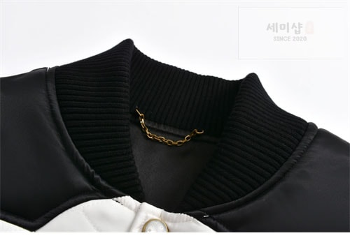 Louis Vuitton 루이비통 24FW 바이컬러 새틴 봄버 자켓 1AFWK6 의류 8번 이미지