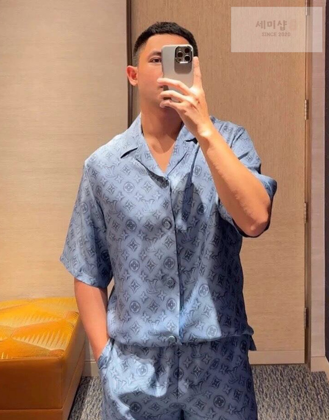 Louis Vuitton 루이비통 24SS 실크 모노그램 쇼트 슬리브 셔츠 의류 4번 이미지