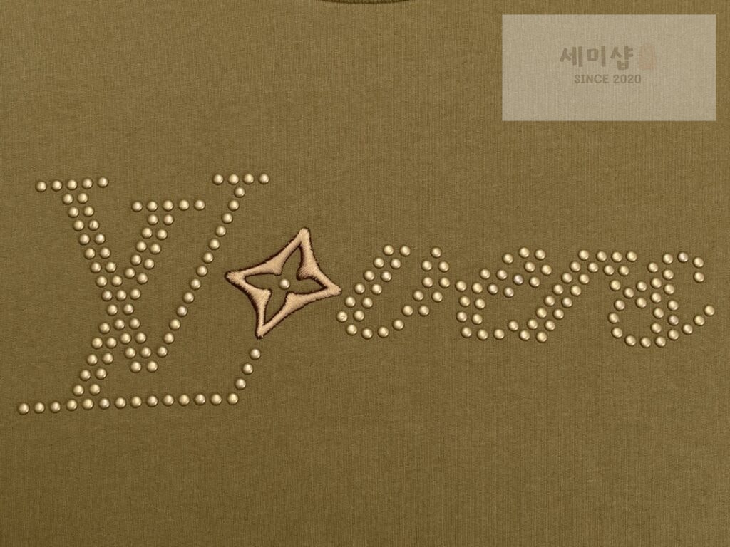 Louis Vuitton 루이비통 24SS 코튼 시그니처 크루넥 맨투맨 카키 의류 10번 이미지