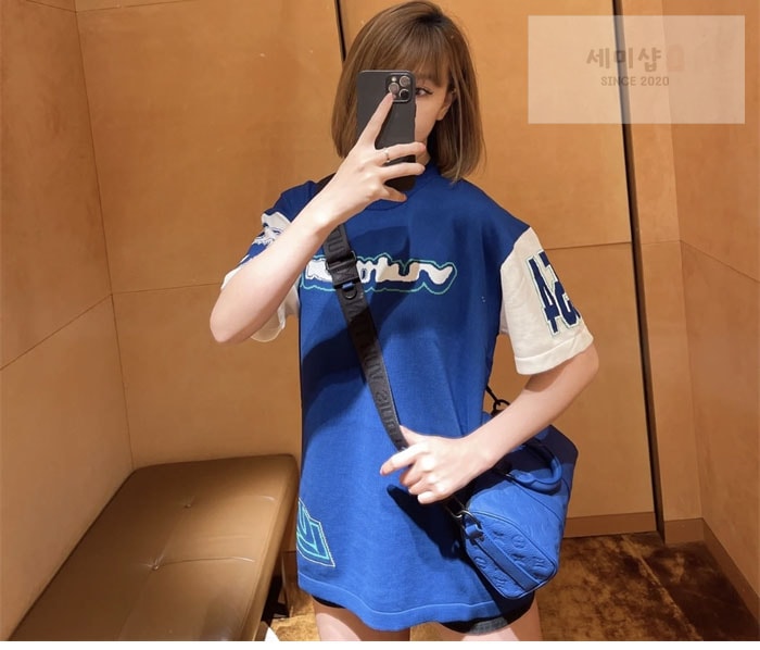 Louis Vuitton 루이비통 24SS 코튼 인타르시아 크루넥 반팔 티셔츠 의류 21번 이미지