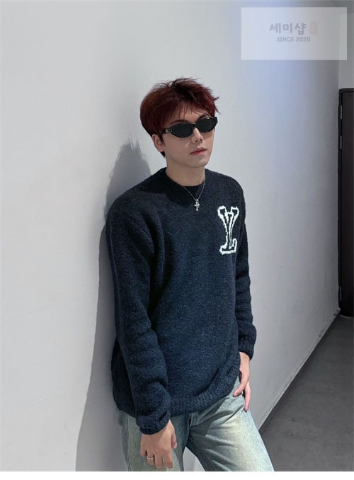 Louis Vuitton 루이비통 24ss LV 인따르시아 울 블렌드 크루넥 의류 2번 이미지