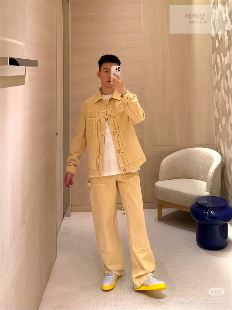 Louis Vuitton 루이비통 25FW 가먼트 다이드 데님 카펜터 팬츠 의류 2번 이미지