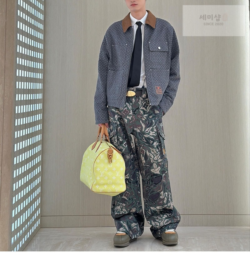 Louis Vuitton 루이비통 25FW 자카드 댄디 모노그램 코튼 워크웨어 블루종 의류 2번 이미지
